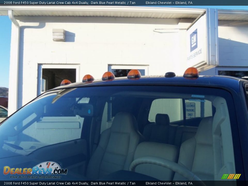 2008 Ford F450 Super Duty Lariat Crew Cab 4x4 Dually Dark Blue Pearl Metallic / Tan Photo #25