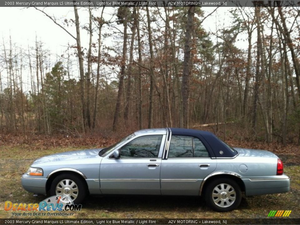 2003 Mercury Grand Marquis LS Ultimate Edition Light Ice Blue Metallic / Light Flint Photo #4