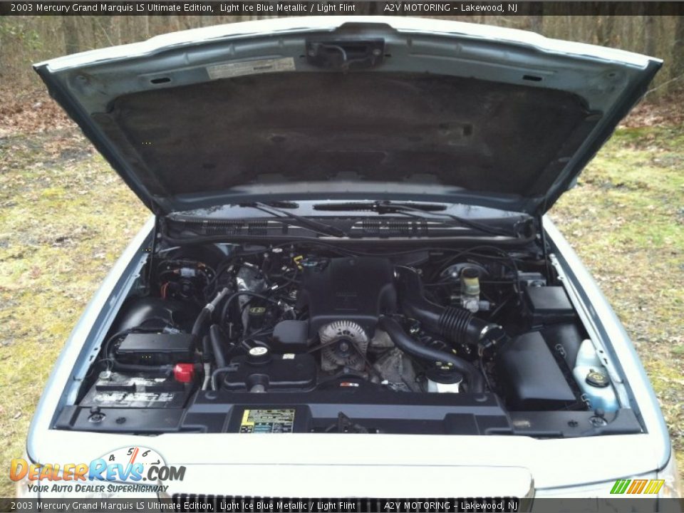 2003 Mercury Grand Marquis LS Ultimate Edition Light Ice Blue Metallic / Light Flint Photo #13
