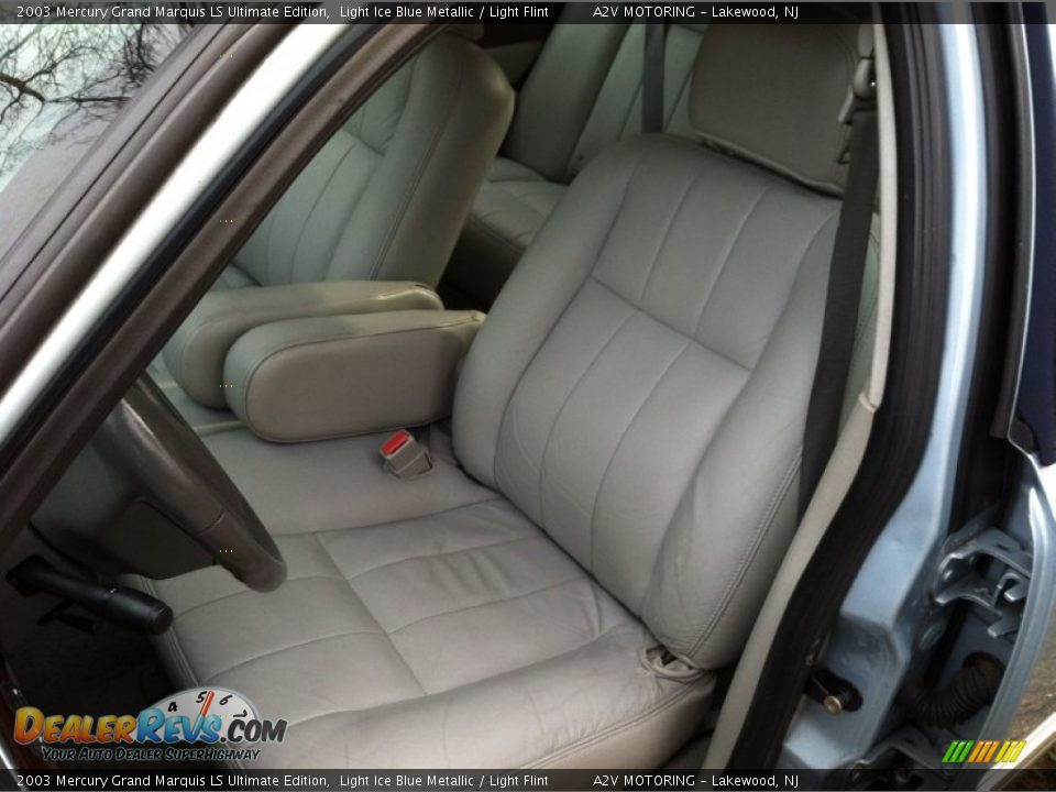 2003 Mercury Grand Marquis LS Ultimate Edition Light Ice Blue Metallic / Light Flint Photo #15