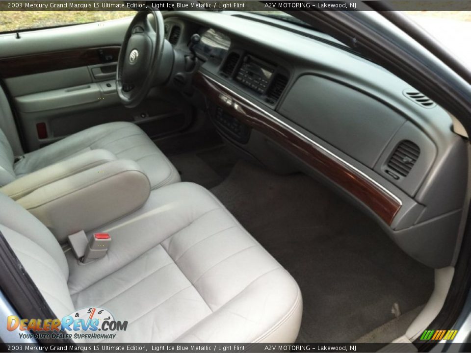 2003 Mercury Grand Marquis LS Ultimate Edition Light Ice Blue Metallic / Light Flint Photo #16