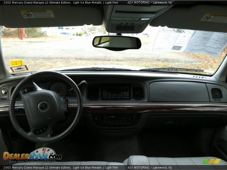 2003 Mercury Grand Marquis LS Ultimate Edition Light Ice Blue Metallic / Light Flint Photo #25