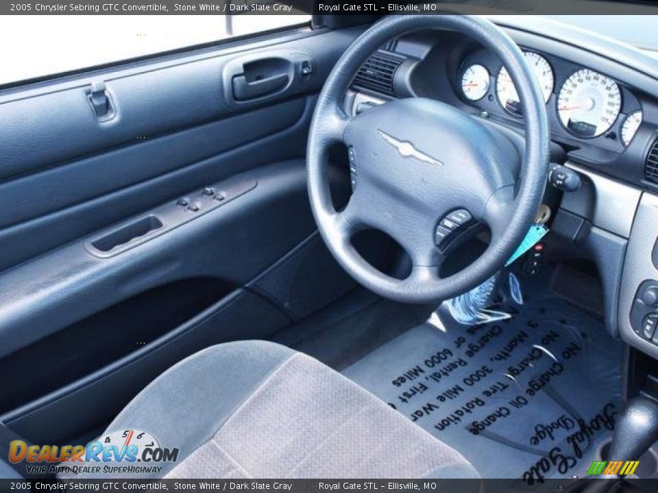2005 Chrysler Sebring GTC Convertible Stone White / Dark Slate Gray Photo #2
