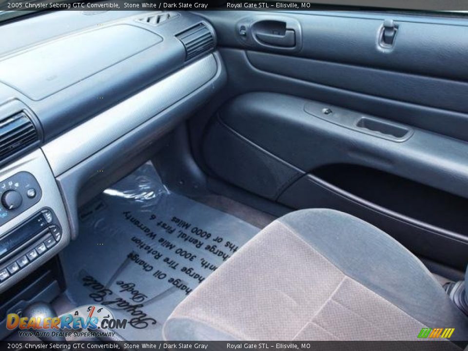 2005 Chrysler Sebring GTC Convertible Stone White / Dark Slate Gray Photo #4