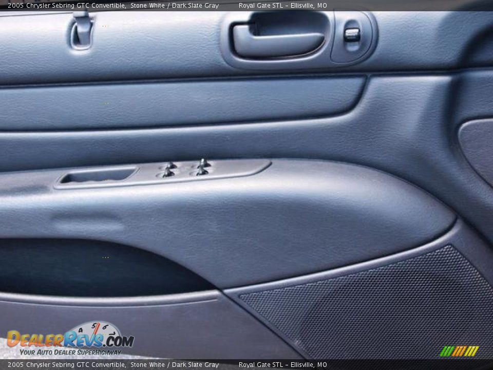 2005 Chrysler Sebring GTC Convertible Stone White / Dark Slate Gray Photo #6