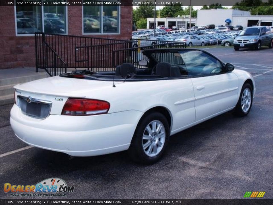 2005 Chrysler Sebring GTC Convertible Stone White / Dark Slate Gray Photo #9