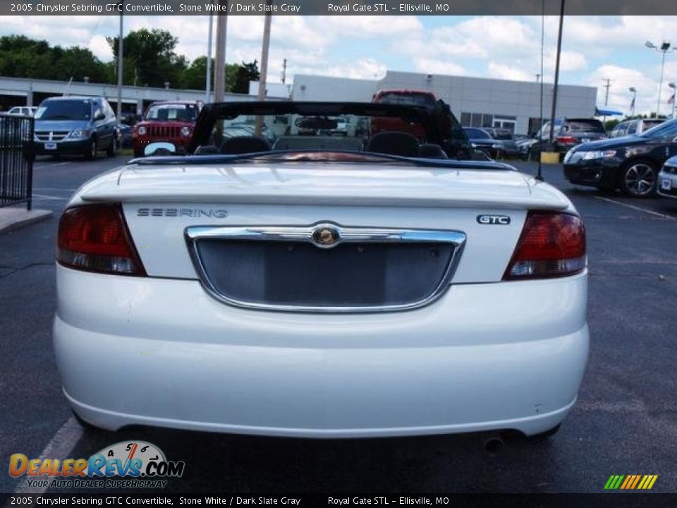 2005 Chrysler Sebring GTC Convertible Stone White / Dark Slate Gray Photo #12