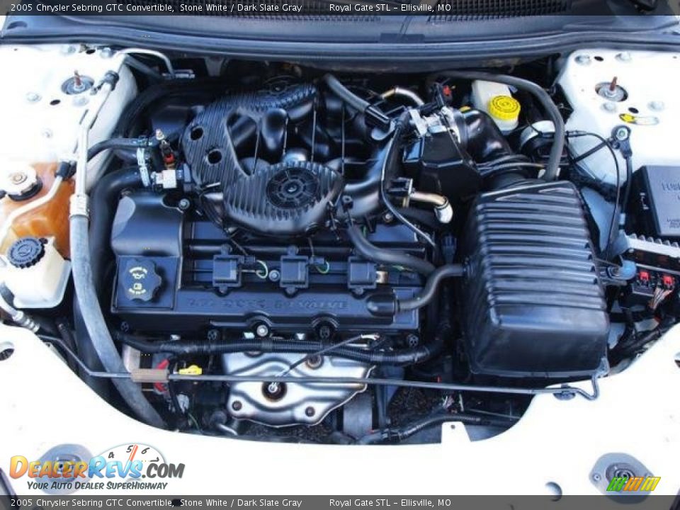 2005 Chrysler Sebring GTC Convertible Stone White / Dark Slate Gray Photo #13