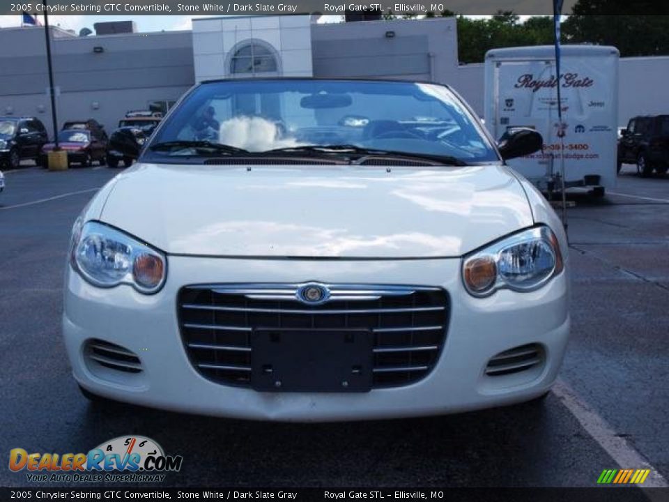 2005 Chrysler Sebring GTC Convertible Stone White / Dark Slate Gray Photo #14