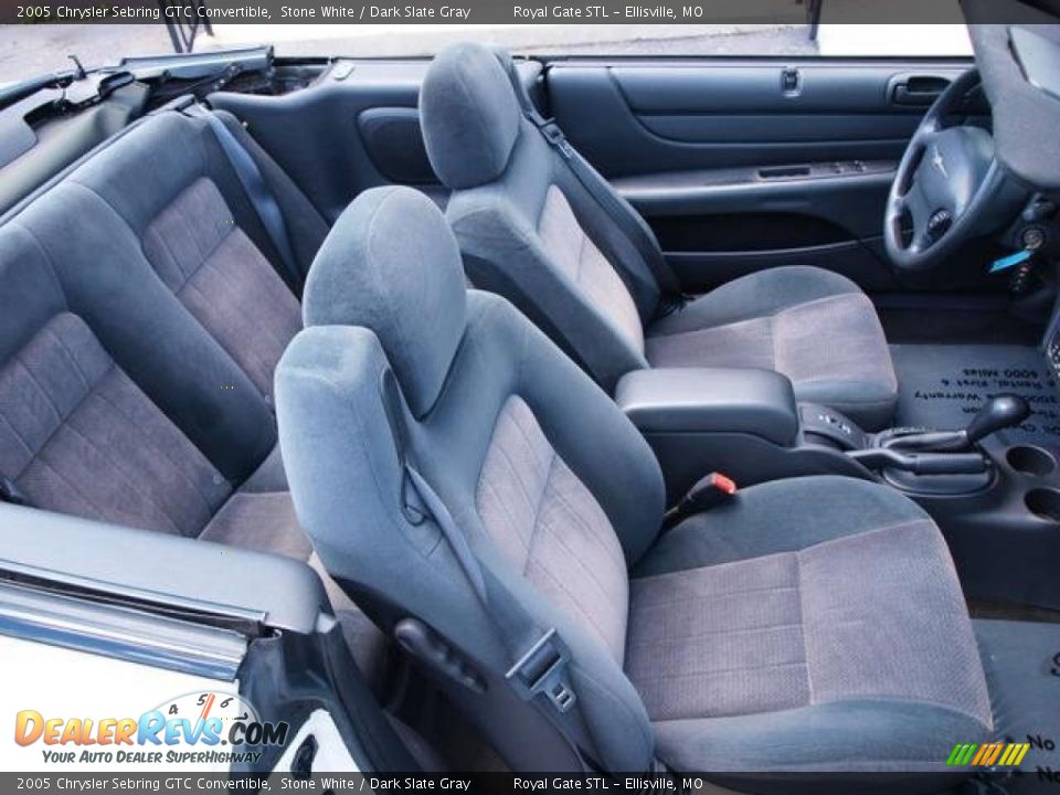 2005 Chrysler Sebring GTC Convertible Stone White / Dark Slate Gray Photo #15