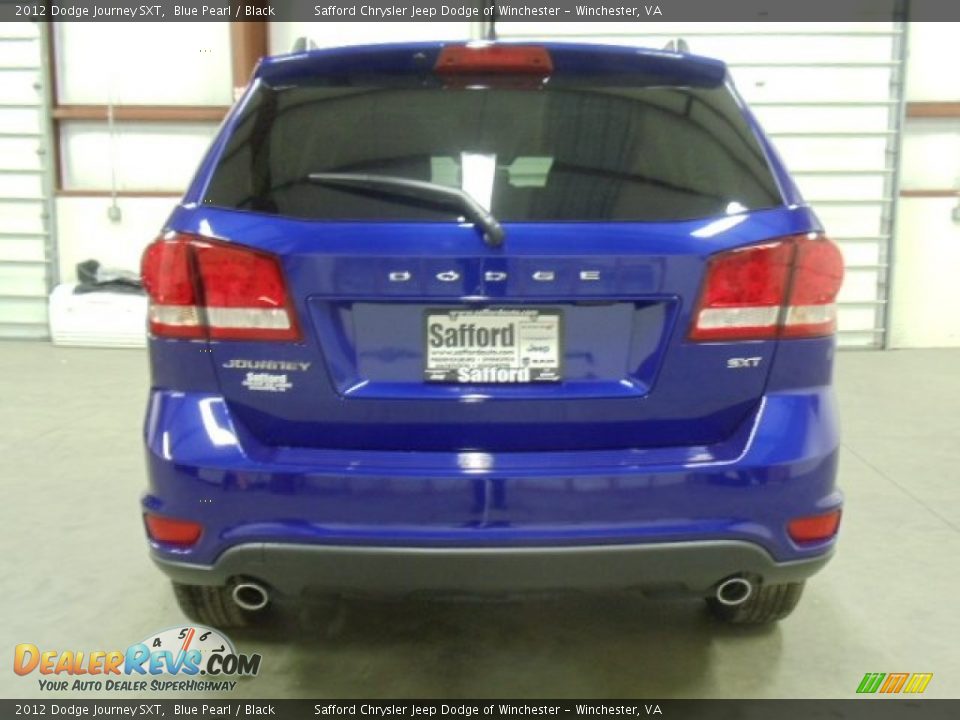 2012 Dodge Journey SXT Blue Pearl / Black Photo #4