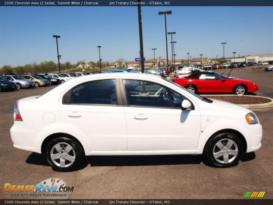 2008 Chevrolet Aveo LS Sedan Summit White / Charcoal Photo #1