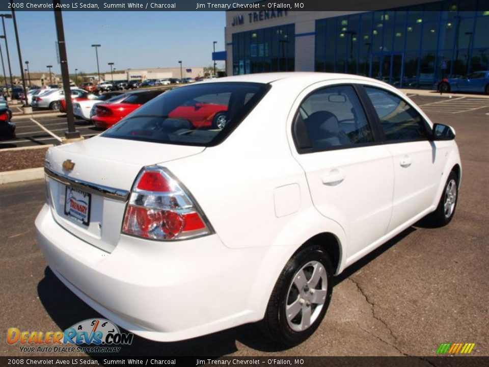 2008 Chevrolet Aveo LS Sedan Summit White / Charcoal Photo #3