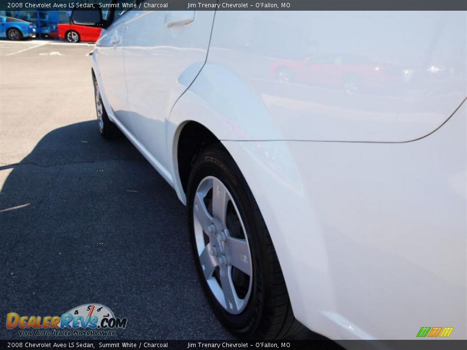 2008 Chevrolet Aveo LS Sedan Summit White / Charcoal Photo #4