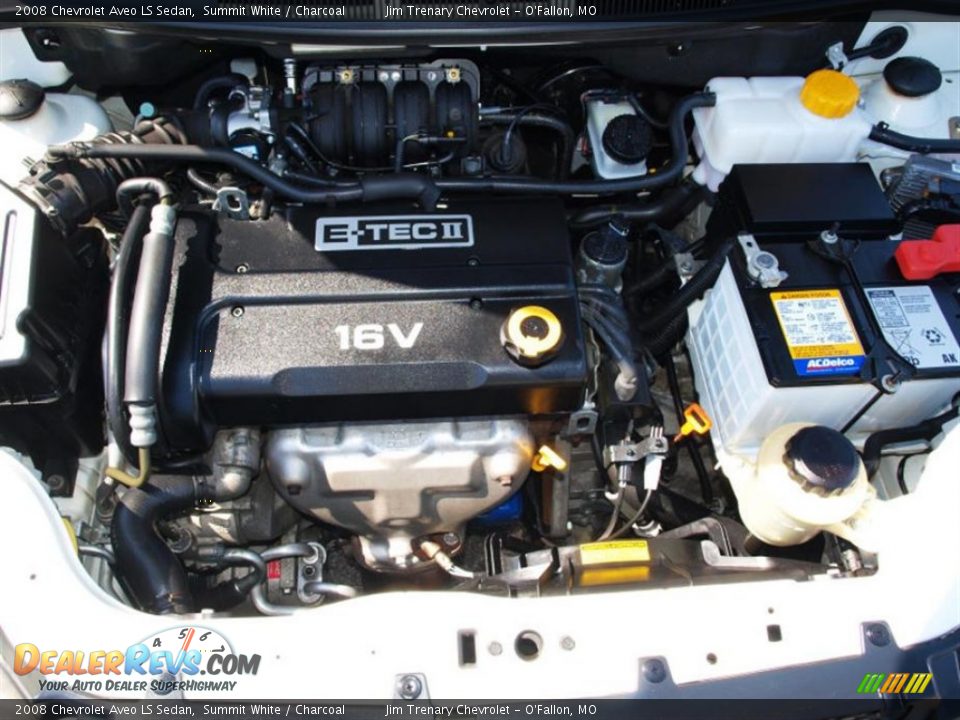 2008 Chevrolet Aveo LS Sedan Summit White / Charcoal Photo #7