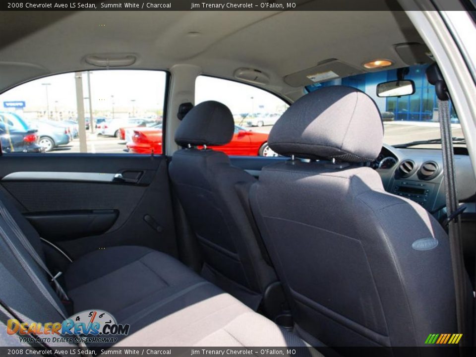 2008 Chevrolet Aveo LS Sedan Summit White / Charcoal Photo #9