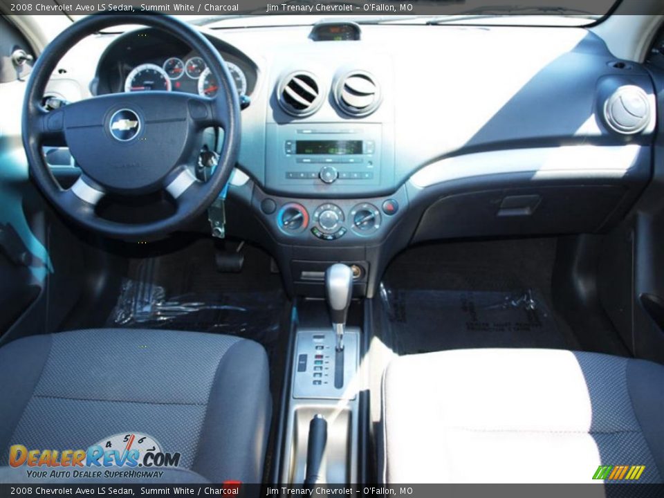 2008 Chevrolet Aveo LS Sedan Summit White / Charcoal Photo #10