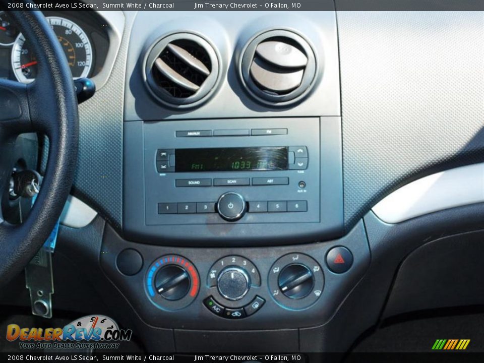 2008 Chevrolet Aveo LS Sedan Summit White / Charcoal Photo #12
