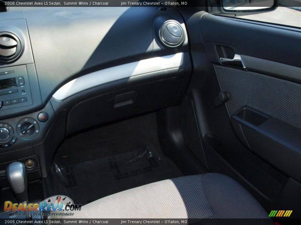 2008 Chevrolet Aveo LS Sedan Summit White / Charcoal Photo #13