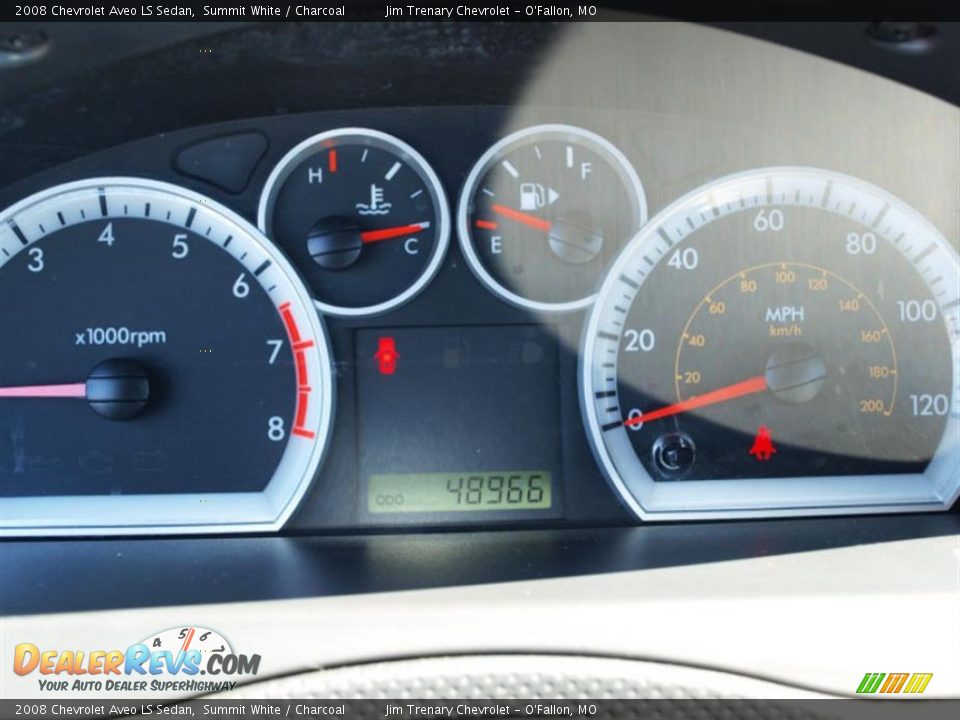 2008 Chevrolet Aveo LS Sedan Summit White / Charcoal Photo #14