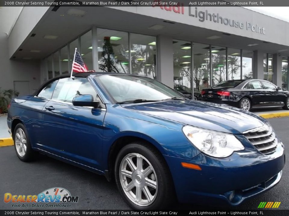 2008 Chrysler Sebring Touring Convertible Marathon Blue Pearl / Dark Slate Gray/Light Slate Gray Photo #1