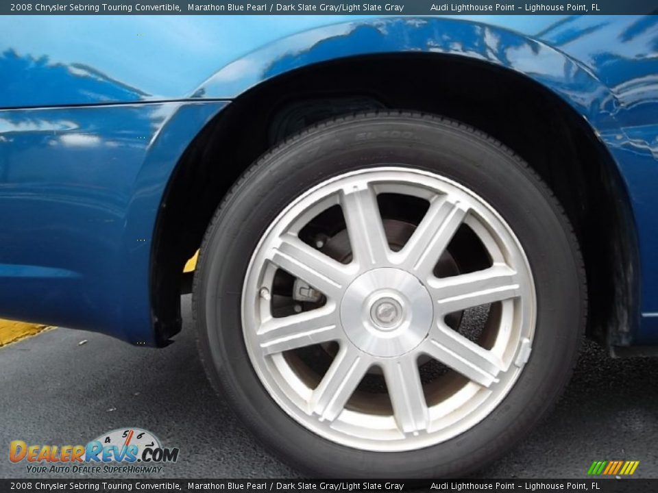 2008 Chrysler Sebring Touring Convertible Marathon Blue Pearl / Dark Slate Gray/Light Slate Gray Photo #4