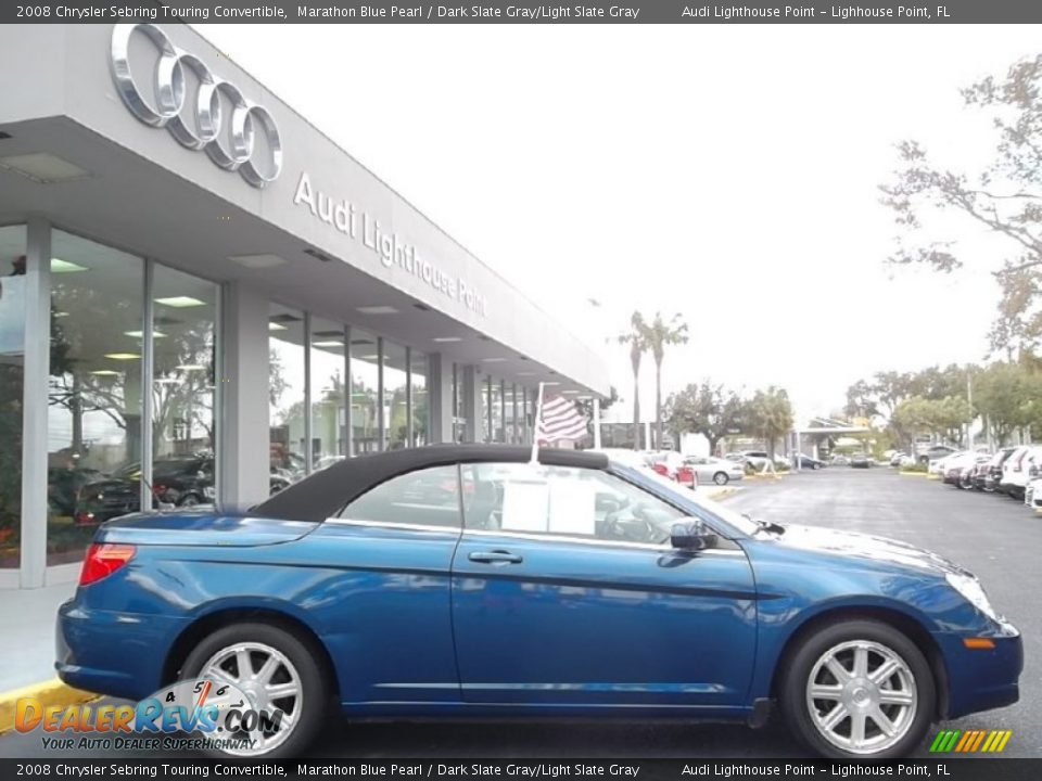 2008 Chrysler Sebring Touring Convertible Marathon Blue Pearl / Dark Slate Gray/Light Slate Gray Photo #5