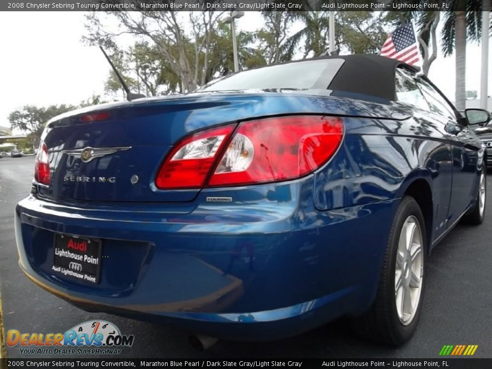 2008 Chrysler Sebring Touring Convertible Marathon Blue Pearl / Dark Slate Gray/Light Slate Gray Photo #6