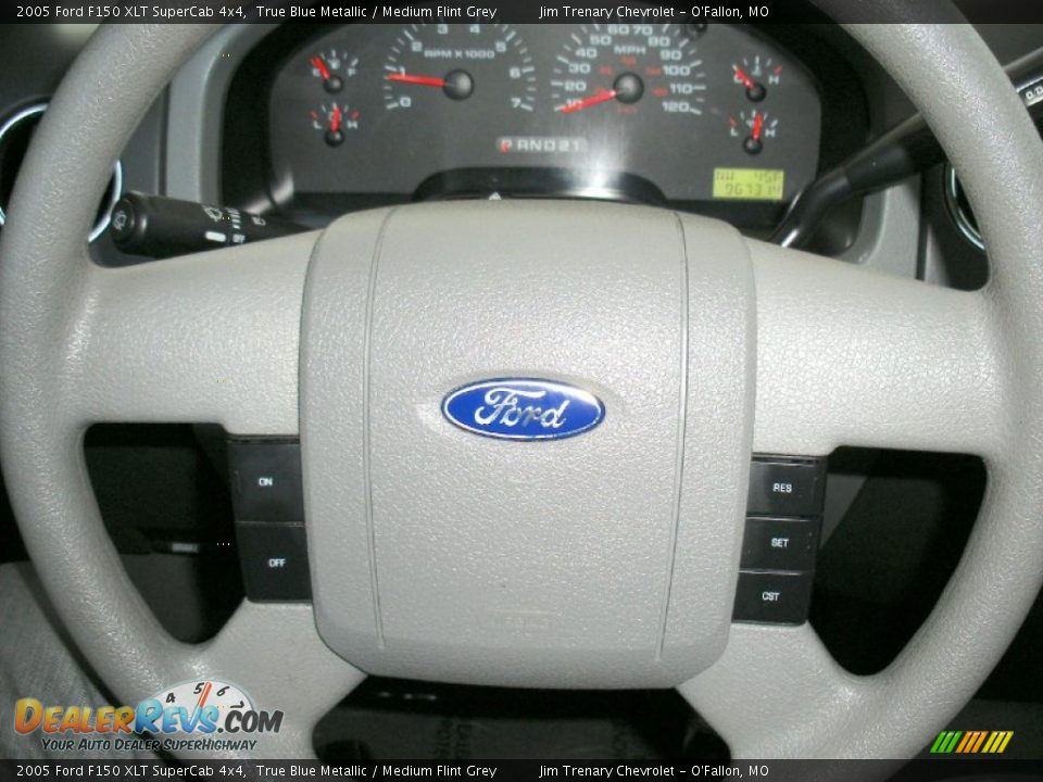 2005 Ford F150 XLT SuperCab 4x4 True Blue Metallic / Medium Flint Grey Photo #20