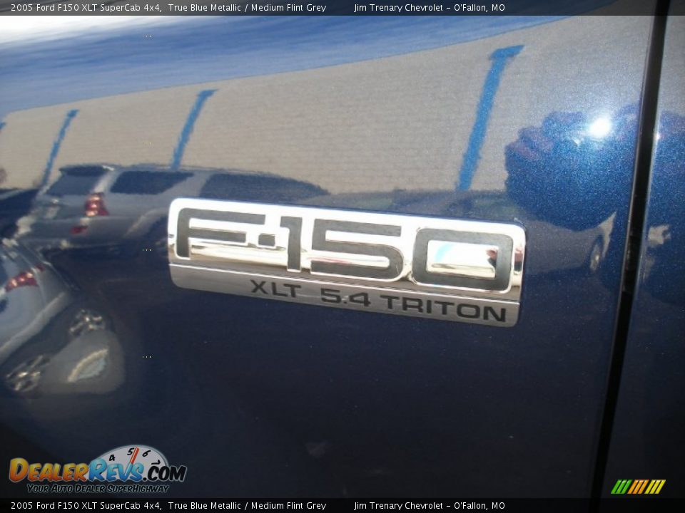 2005 Ford F150 XLT SuperCab 4x4 True Blue Metallic / Medium Flint Grey Photo #27