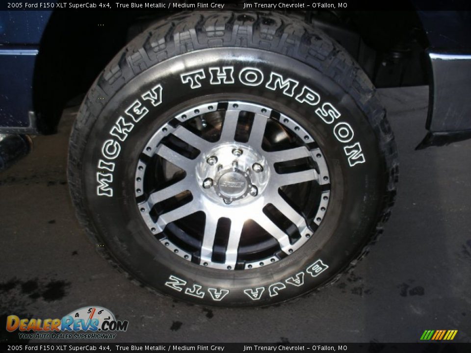 2005 Ford F150 XLT SuperCab 4x4 True Blue Metallic / Medium Flint Grey Photo #29