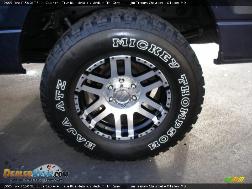 2005 Ford F150 XLT SuperCab 4x4 True Blue Metallic / Medium Flint Grey Photo #30