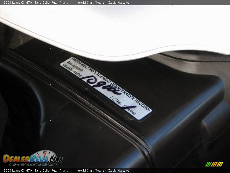 2003 Lexus GX 470 Sand Dollar Pearl / Ivory Photo #24