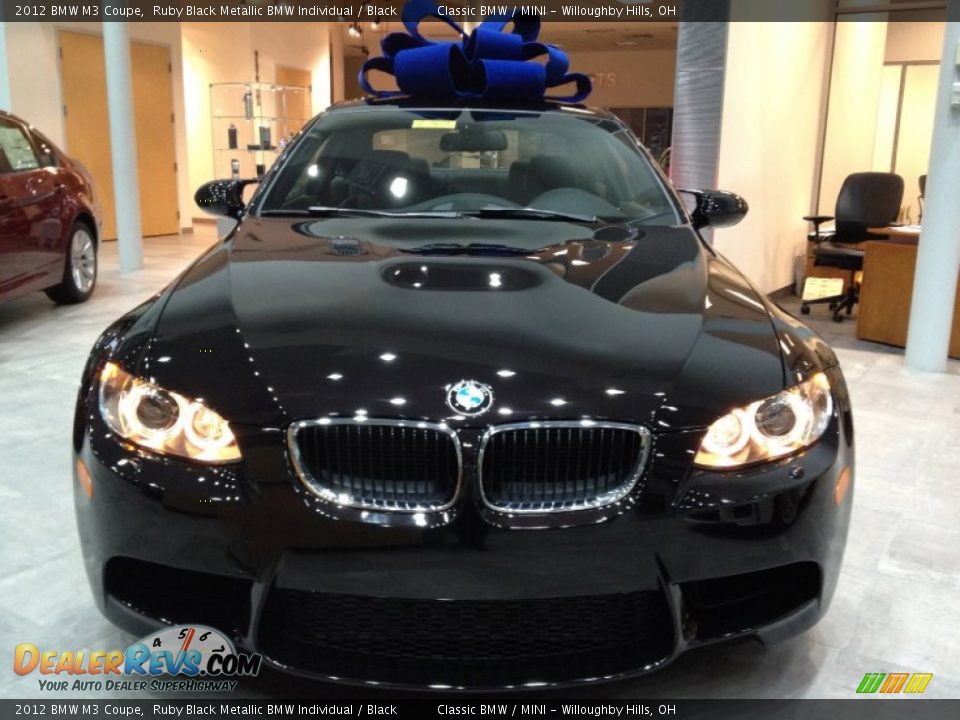 2012 BMW M3 Coupe Ruby Black Metallic BMW Individual / Black Photo #2