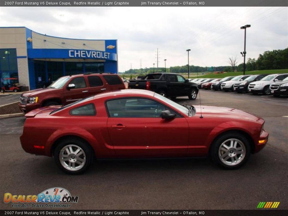 2007 Ford Mustang V6 Deluxe Coupe Redfire Metallic / Light Graphite Photo #1