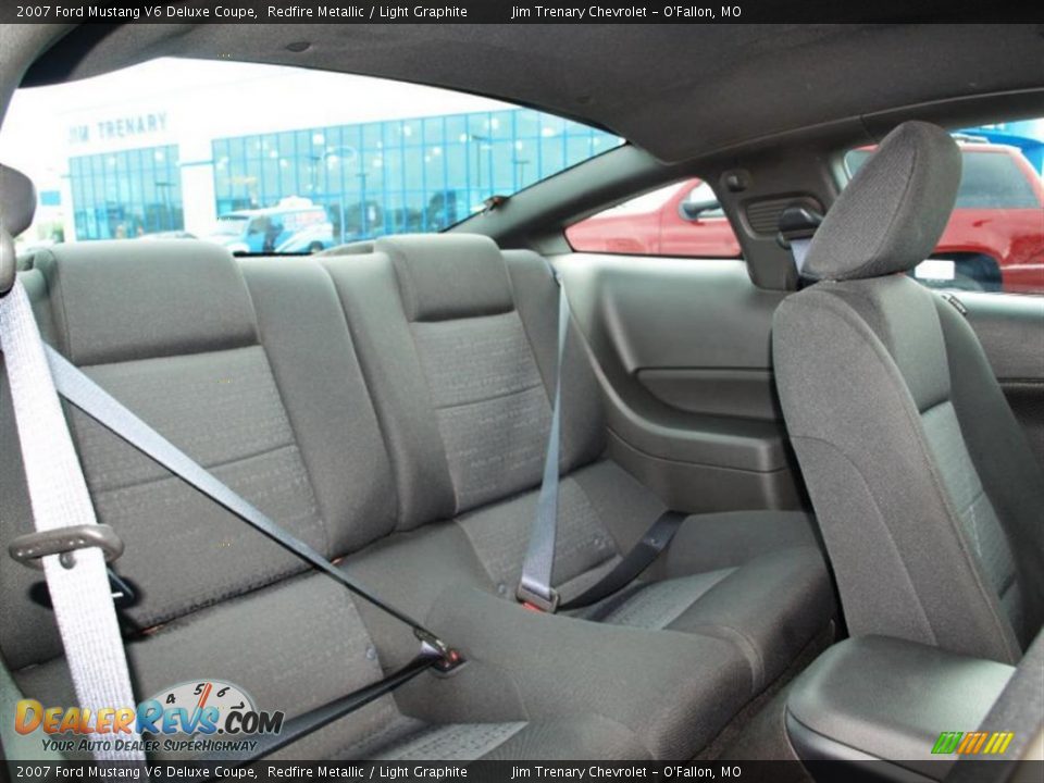 2007 Ford Mustang V6 Deluxe Coupe Redfire Metallic / Light Graphite Photo #9