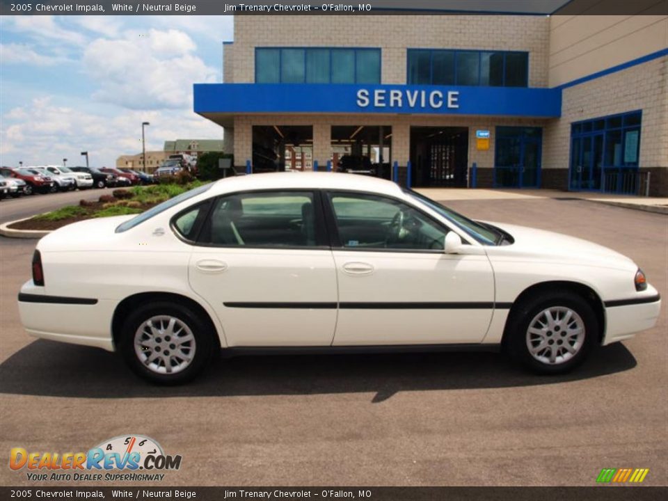 2005 Chevrolet Impala White / Neutral Beige Photo #1