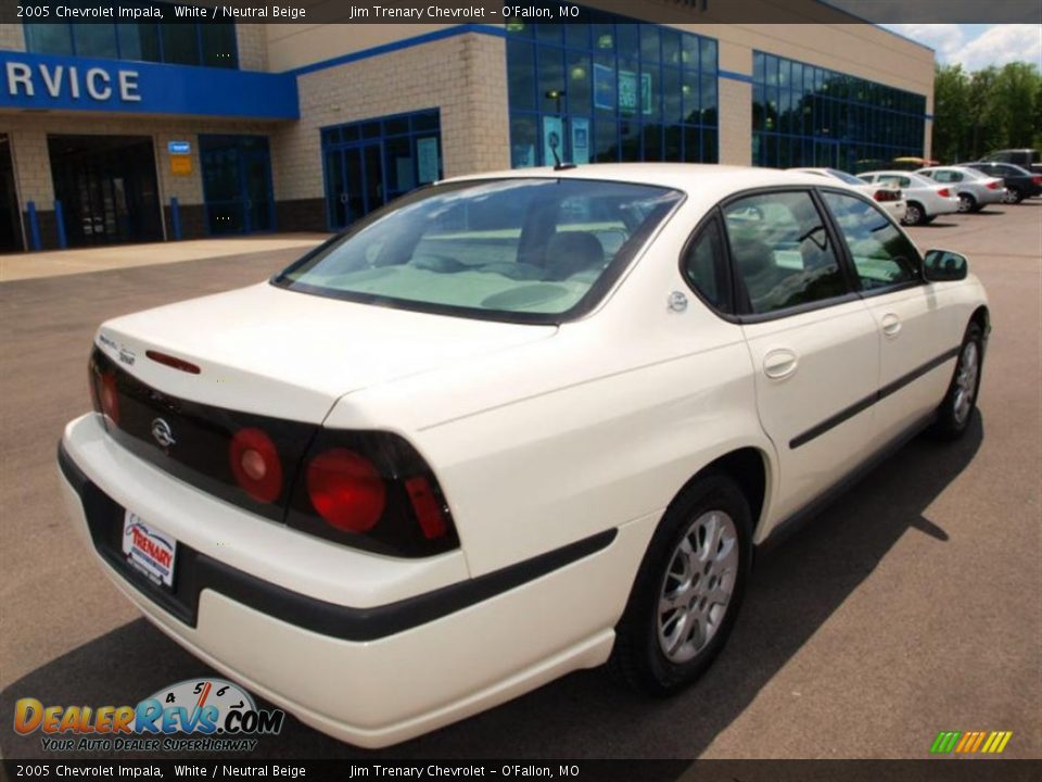 2005 Chevrolet Impala White / Neutral Beige Photo #3