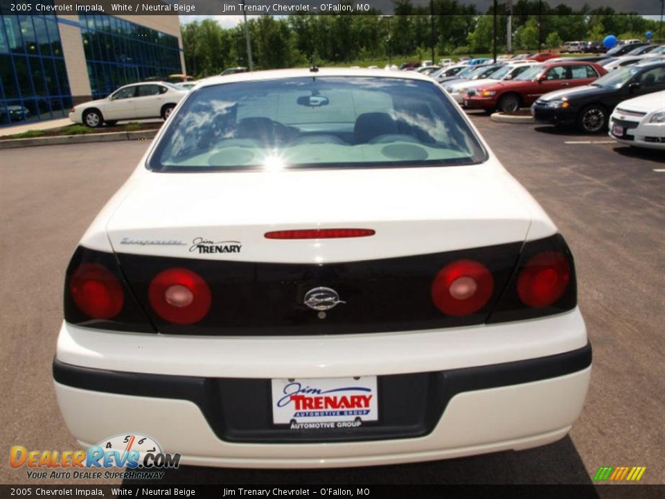 2005 Chevrolet Impala White / Neutral Beige Photo #6