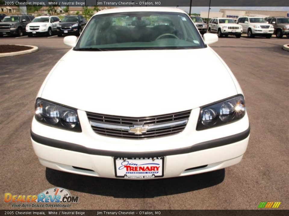 2005 Chevrolet Impala White / Neutral Beige Photo #8
