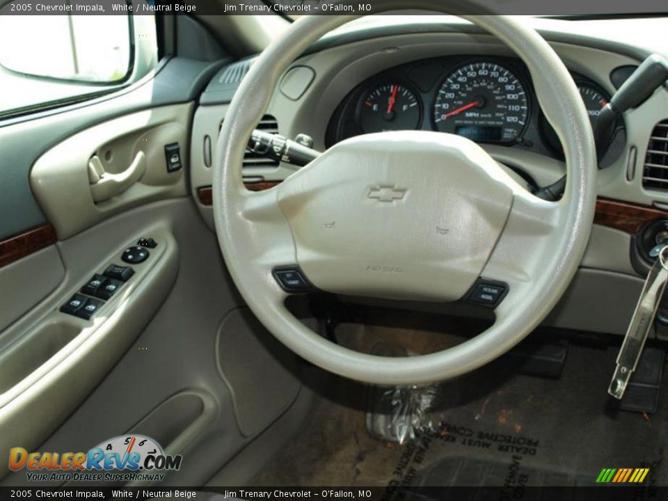 2005 Chevrolet Impala White / Neutral Beige Photo #11