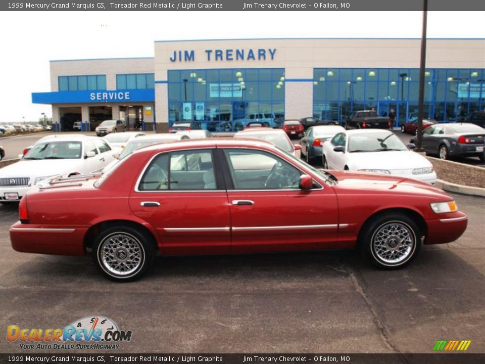 1999 Mercury Grand Marquis GS Toreador Red Metallic / Light Graphite Photo #1