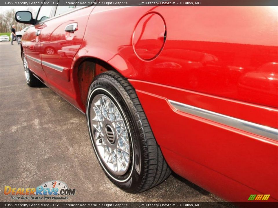 1999 Mercury Grand Marquis GS Toreador Red Metallic / Light Graphite Photo #4