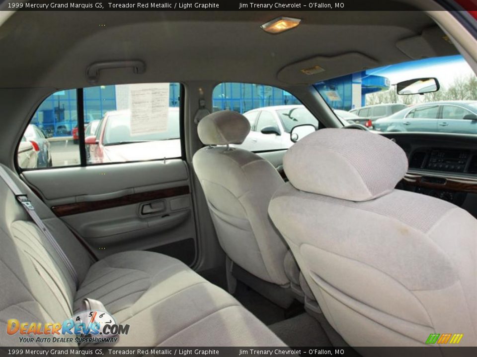 1999 Mercury Grand Marquis GS Toreador Red Metallic / Light Graphite Photo #9