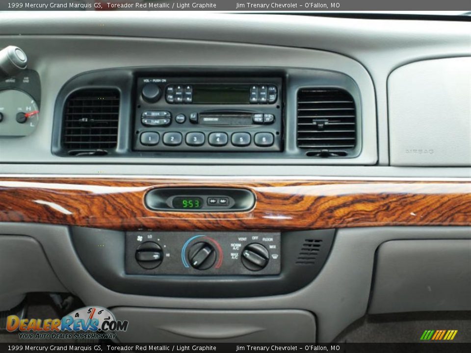 1999 Mercury Grand Marquis GS Toreador Red Metallic / Light Graphite Photo #12