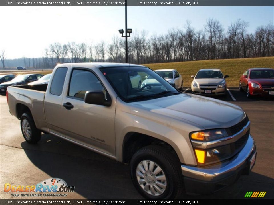2005 Chevrolet Colorado Extended Cab Silver Birch Metallic / Sandstone Photo #2