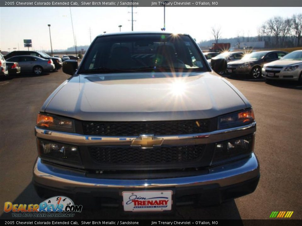 2005 Chevrolet Colorado Extended Cab Silver Birch Metallic / Sandstone Photo #8