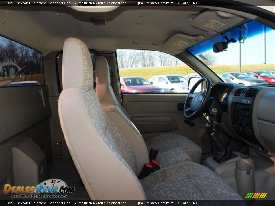 2005 Chevrolet Colorado Extended Cab Silver Birch Metallic / Sandstone Photo #9