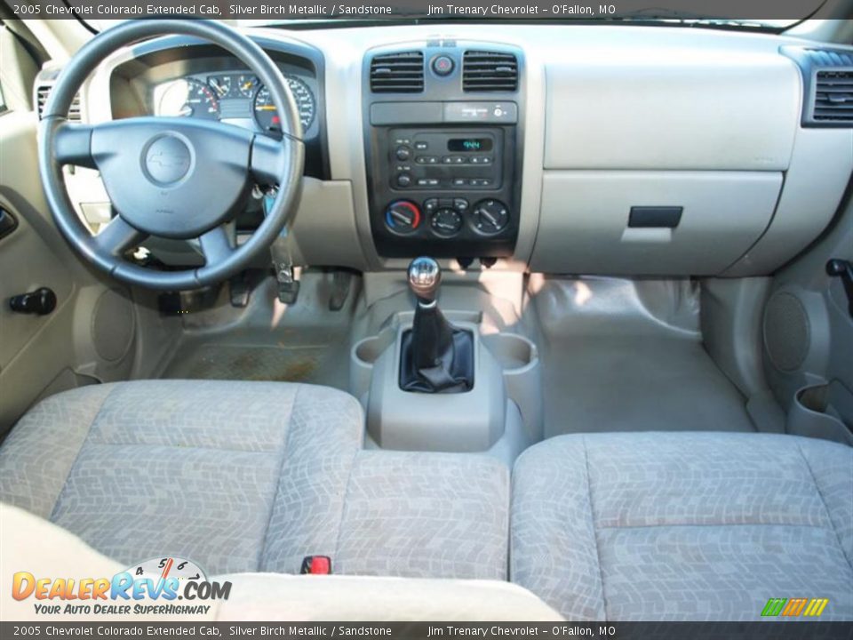2005 Chevrolet Colorado Extended Cab Silver Birch Metallic / Sandstone Photo #10