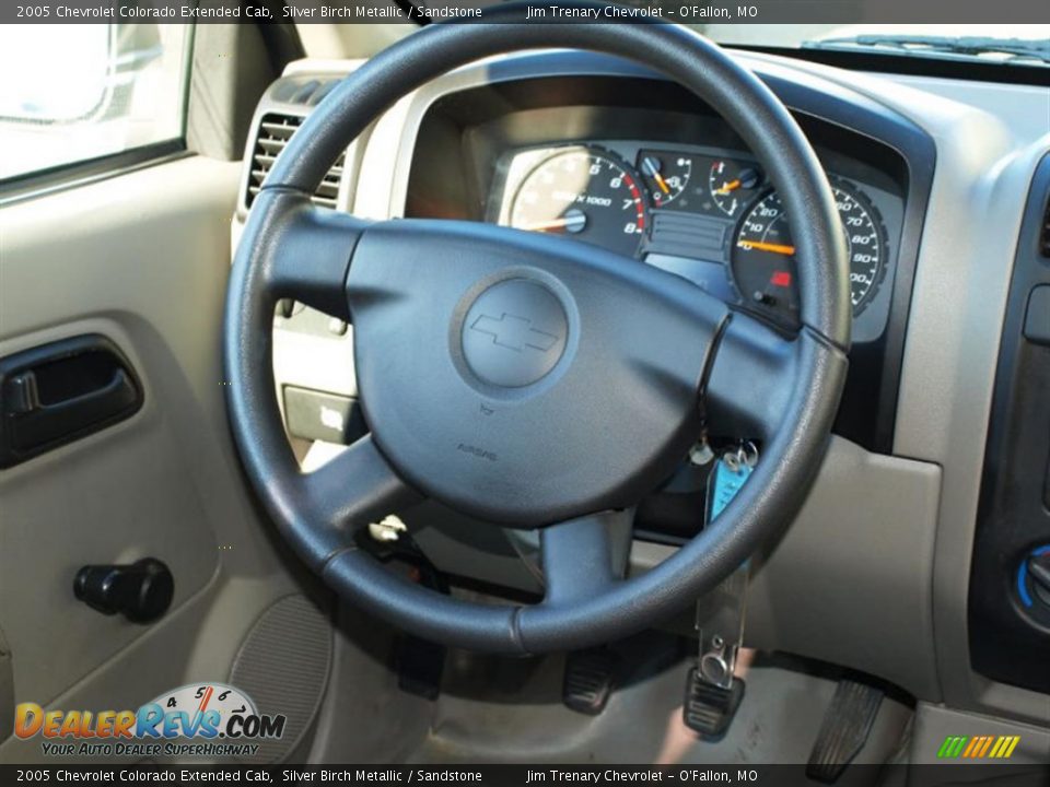 2005 Chevrolet Colorado Extended Cab Silver Birch Metallic / Sandstone Photo #11